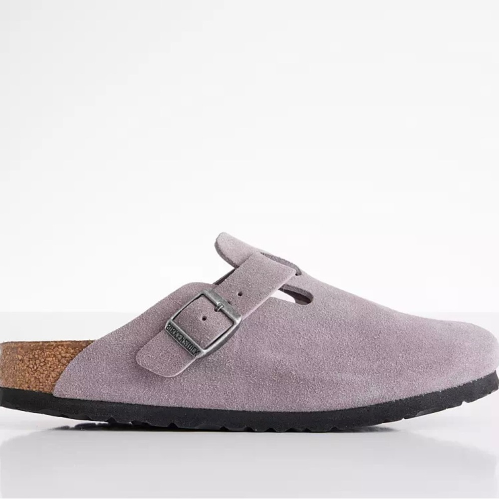 Lavender Boston Soft Suède Clog